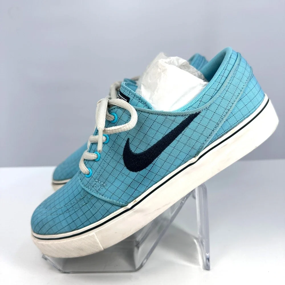 Nike SB Stefan Janoski Blue‎ Ripstop Canvas Skate Shoes Youth 5Y Womens 6.5